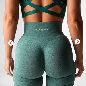 NVGTN - Like New! Deep Teal/Balsam Lift Seamless Shorts - S